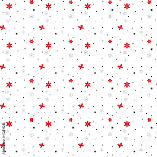 Light Red vector seamless pattern with christmas stars. Modern geometrical abstract illustration with stars. The pattern can be used for websites.