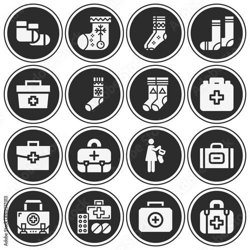 16 pack of shirts  filled web icons set