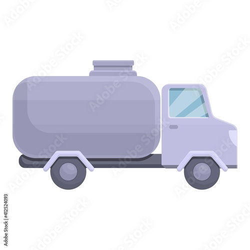Sewerage truck icon. Cartoon of sewerage truck vector icon for web design isolated on white background