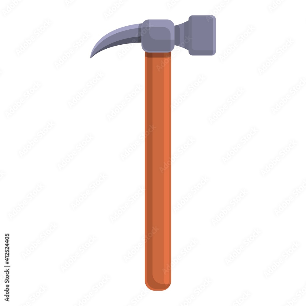 Sewerage hammer icon. Cartoon of sewerage hammer vector icon for web design isolated on white background Sewerage hammer icon. Cartoon of sewerage hammer vector icon for web design isolated on white background