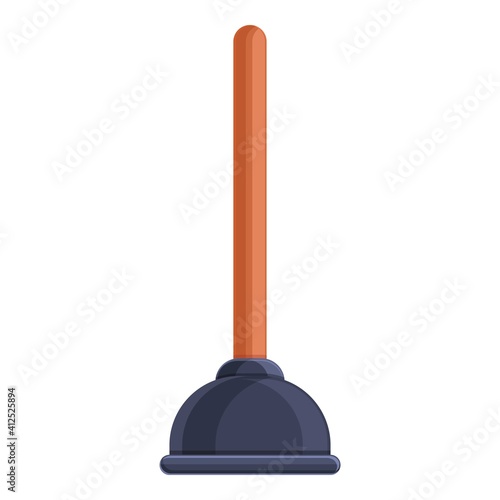 Toilet sucker icon. Cartoon of toilet sucker vector icon for web design isolated on white background