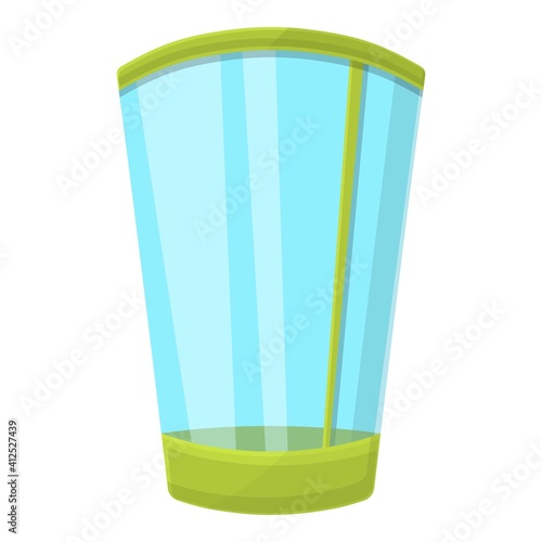 Sanitary shower stall icon. Cartoon of sanitary shower stall vector icon for web design isolated on white background