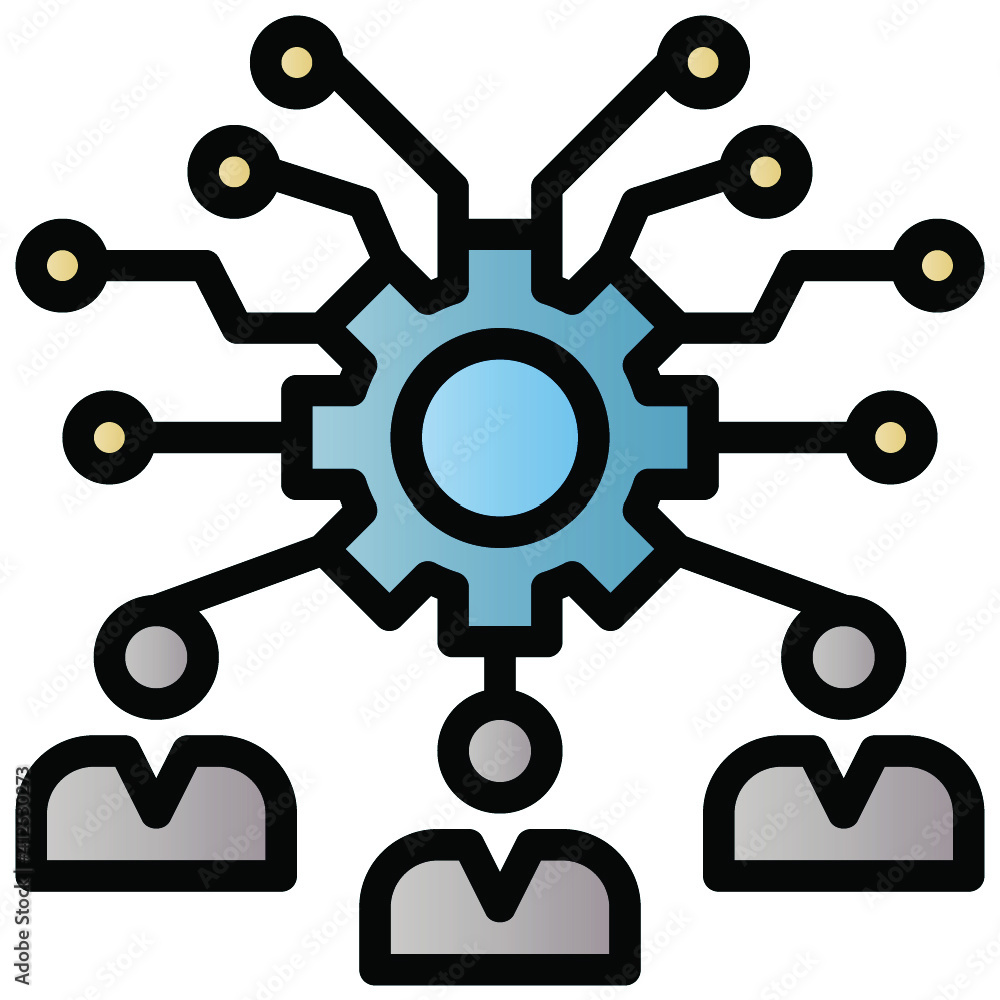 Organization icon for graphic design job application website report and other design job Organization icon for graphic design job application website report and other design job