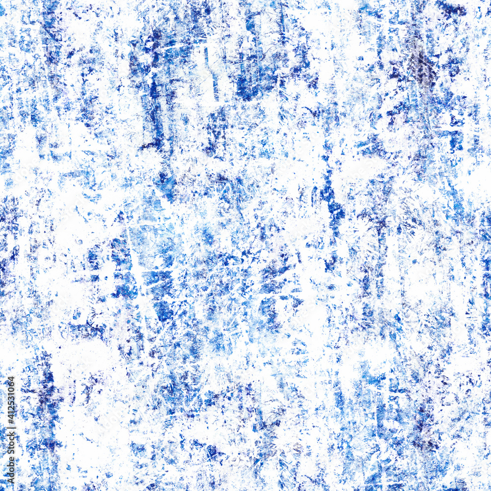Fototapeta premium Seamless pattern with blue oil paint.