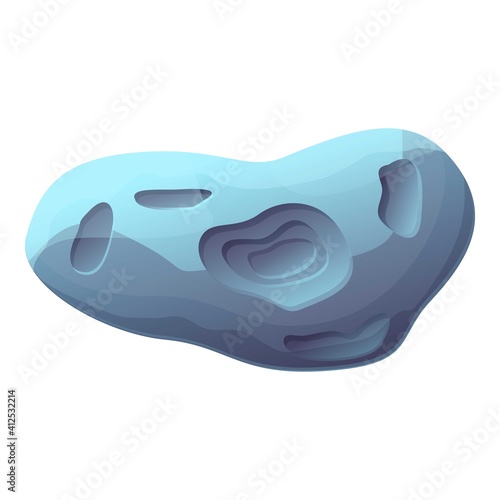 Asteroid nature icon. Cartoon of asteroid nature vector icon for web design isolated on white background