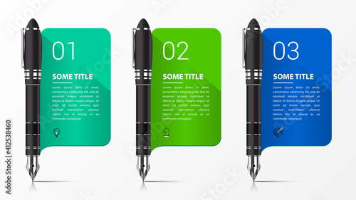 Infographic design template. Creative concept with 3 steps