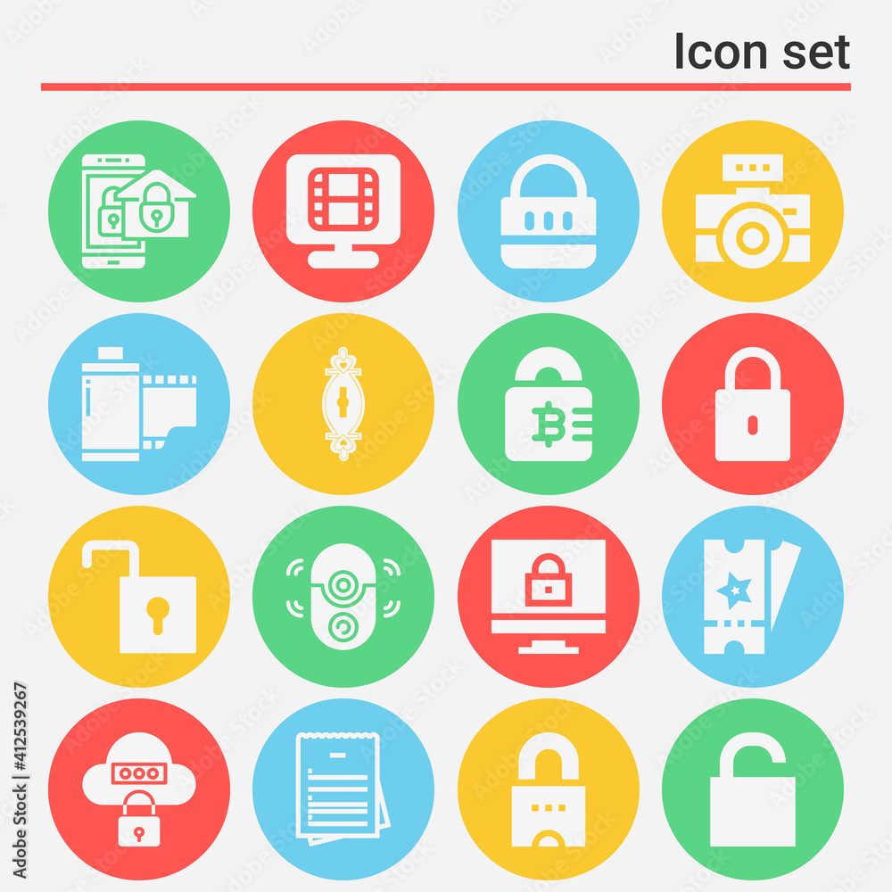 16 pack of motion picture filled web icons set 16 pack of motion picture filled web icons set