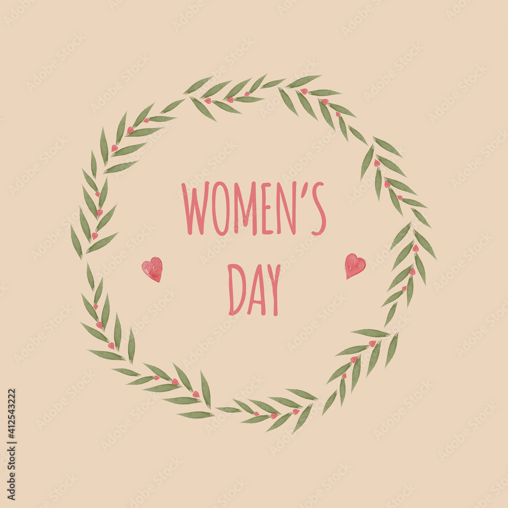 Obraz premium Card with flowers