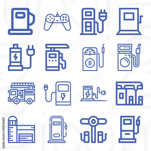 16 pack of social rank  lineal web icons set