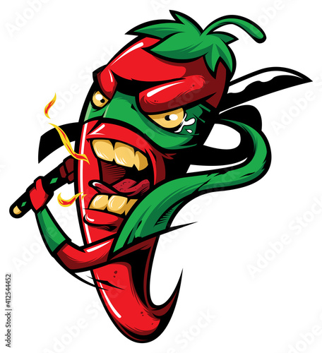 Hot Red Chili Pepper Ninja