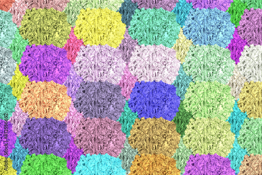 knitted texture with flowers