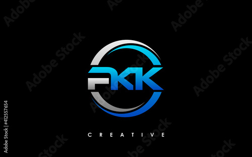 PKK Letter Initial Logo Design Template Vector Illustration photo