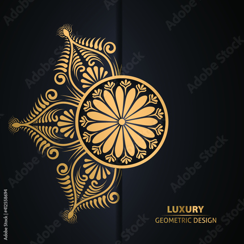 Luxury ornamental mandala background free vector