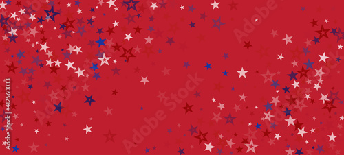 National American Stars Vector Background. USA 4th of July Labor President's Independence Memorial Veteran's 11th of November Day