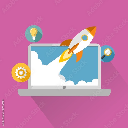 Ilustración flat para negocios