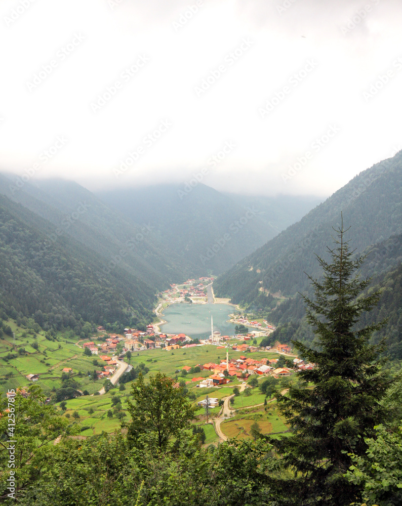 From Turkey, Trabzon, Uzungol, Longlake,  
tourism destination area, 