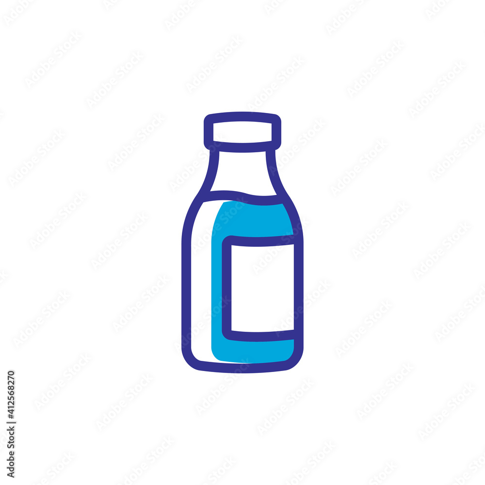 milk bottle icon vector design trendy milk bottle icon vector design trendy