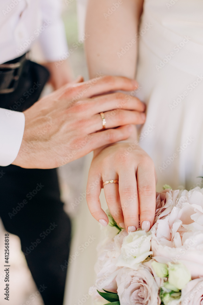 hands bride groom together tenderness couple love hands bride groom together tenderness couple love