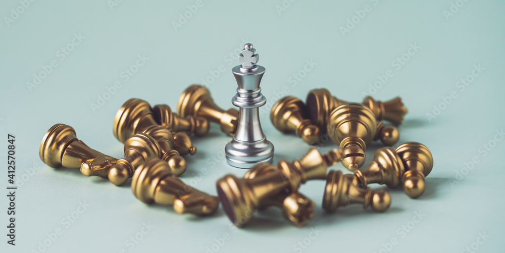 King chess wins the game Concept. King chess wins the game Concept.