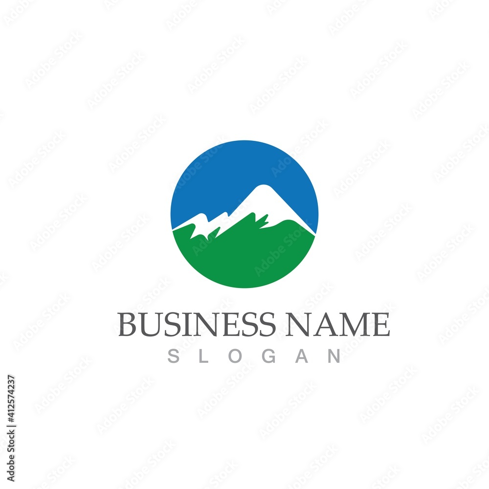Fototapeta premium Mountain icon Logo