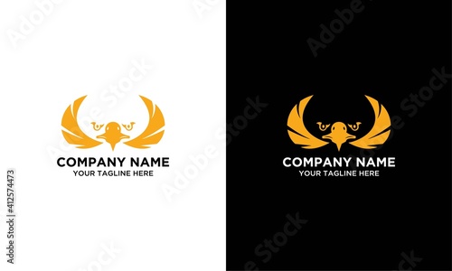 hawk logo,eagle symbol,bird icon media concept modern business vector design