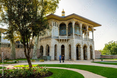 The Baghdad Pavilion view in Topkapi Palace. Topkapi Palace is popular tourist attraction in the Turkey. photo
