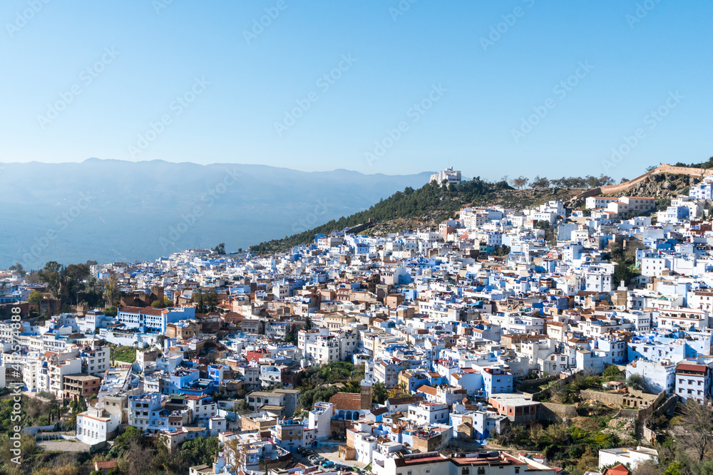 The Famous Blue Town, Medina of Chefchaouen, Morocco.