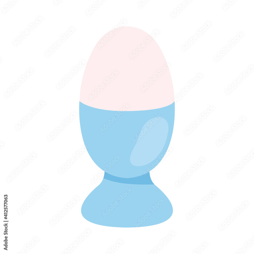 boiled egg on stand icon, colorful design boiled egg on stand icon, colorful design