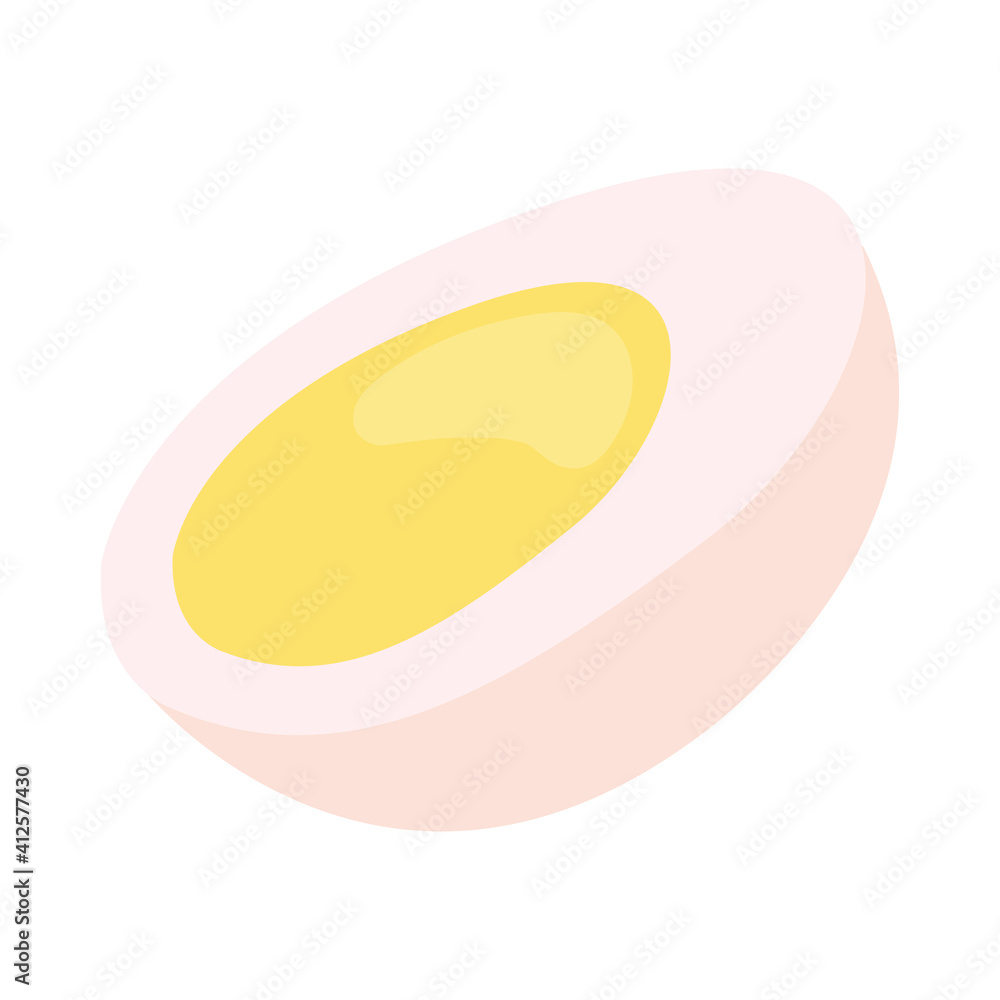 half boiled egg icon, colorful design half boiled egg icon, colorful design