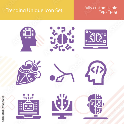 Simple set of limbs related filled icons.
