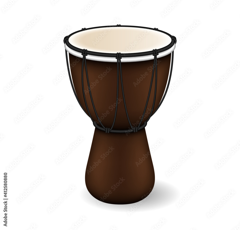 Drum musical instrument. Bongo. Vector illustration EPS10 Stock Vector |  Adobe Stock