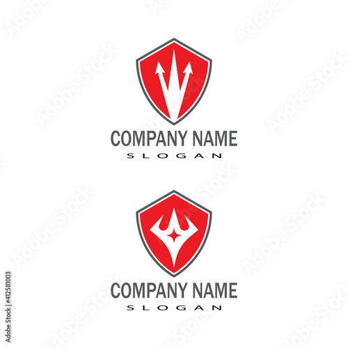 Free Download Trident Logo Template vector icon illustration design - GFXLoad