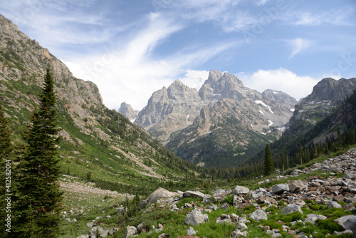 Grand Teton National Park as seen from Paintbrush Divide trail
