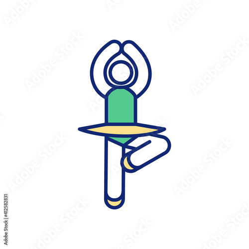 Classical ballet RGB color icon. Building muscle and agility. Promoting healthy bones. Development streamlined muscles. Burning calories. Upper and lower body strength. Isolated vector illustration