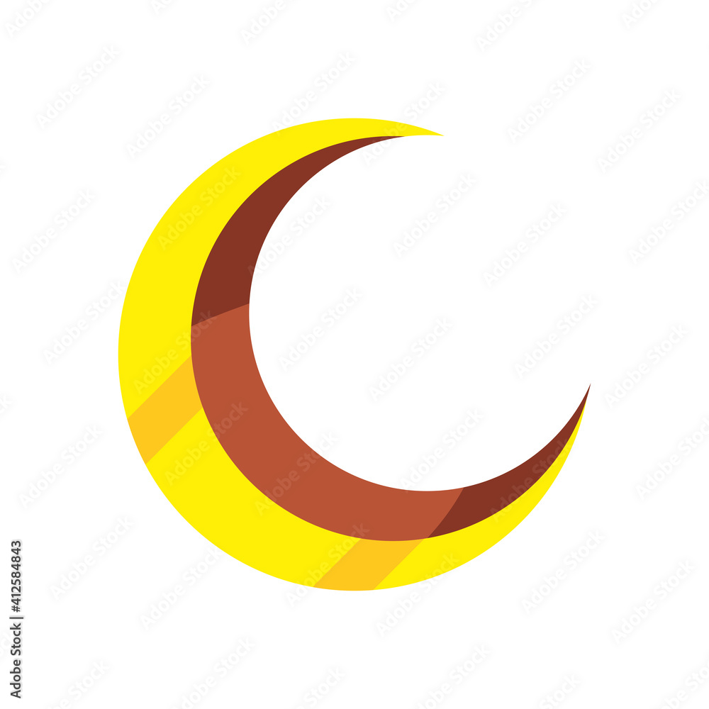 Ramadan moon isolated vector design Ramadan moon isolated vector design