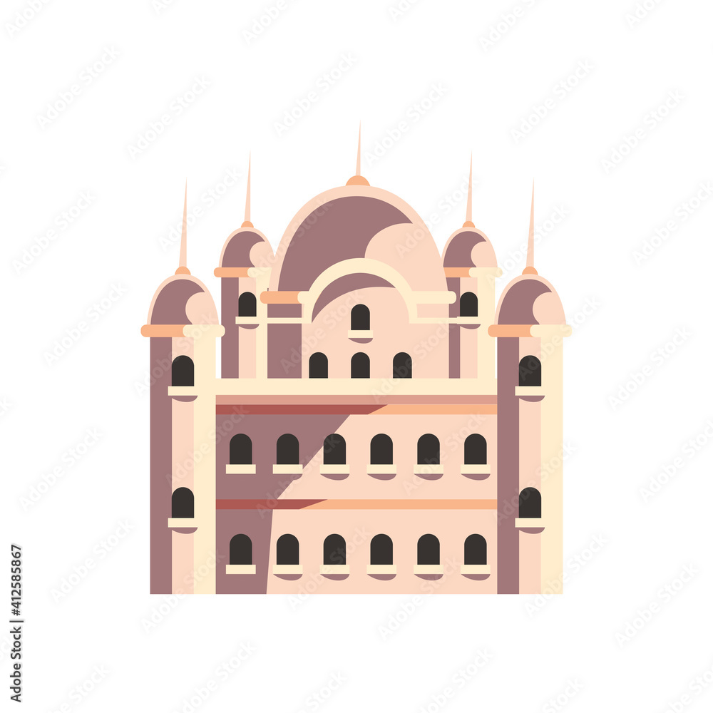 Islamic mosque icon vector design