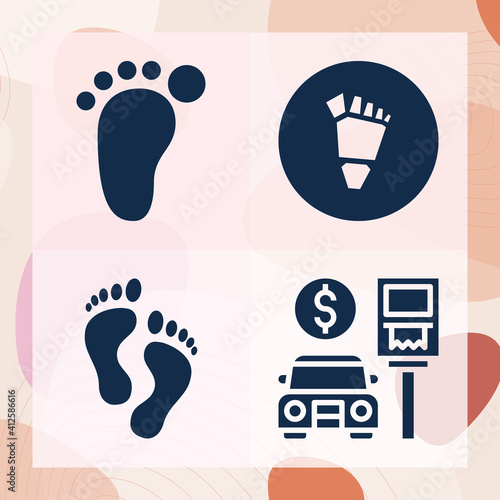 Simple set of meters related filled icons