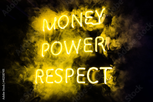 Quadro su tela Money, Power, Respect