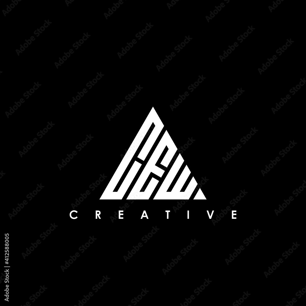 CEW Letter Initial Logo Design Template Vector Illustration CEW Letter Initial Logo Design Template Vector Illustration