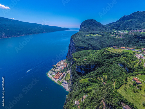 Campione, Lago di Garda -  ITALIY
spectacular view on lake, italian summer view aerial by Drone photo