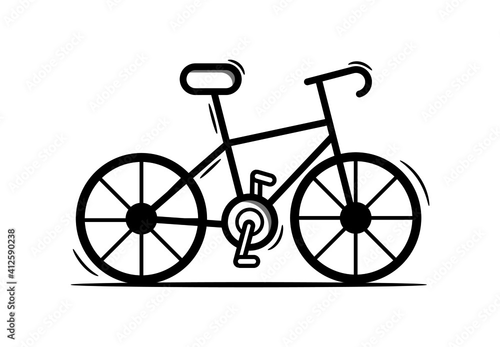 bicycle isolated on white background bicycle isolated on white background