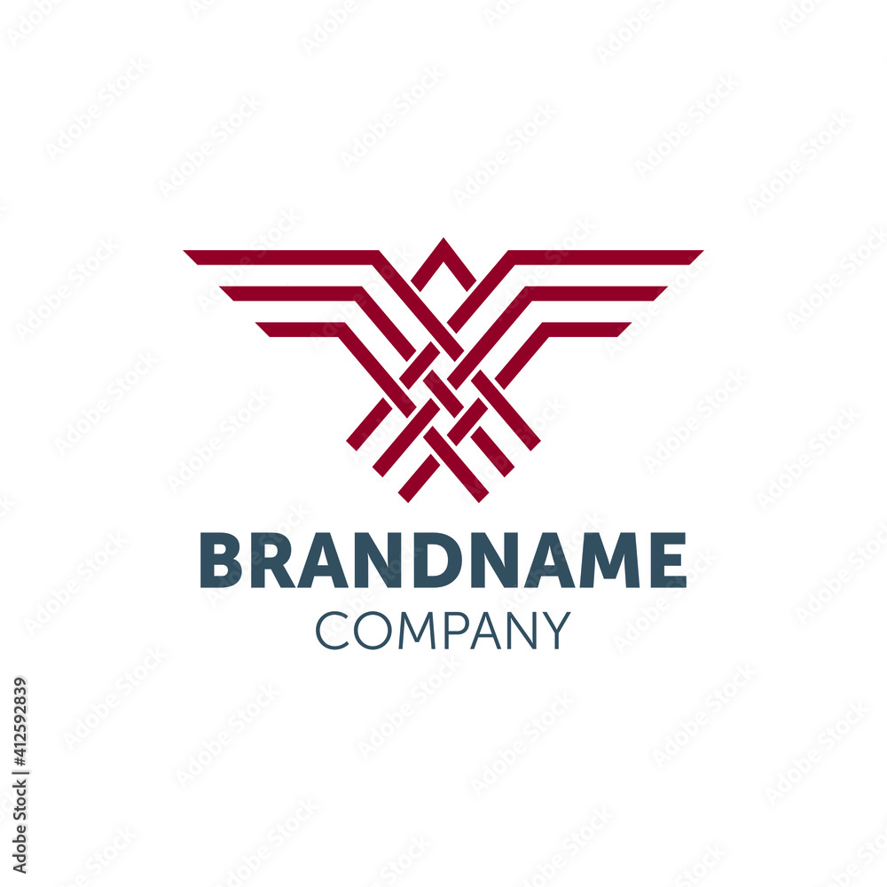eagle logo design with geometry eagle logo design with geometry