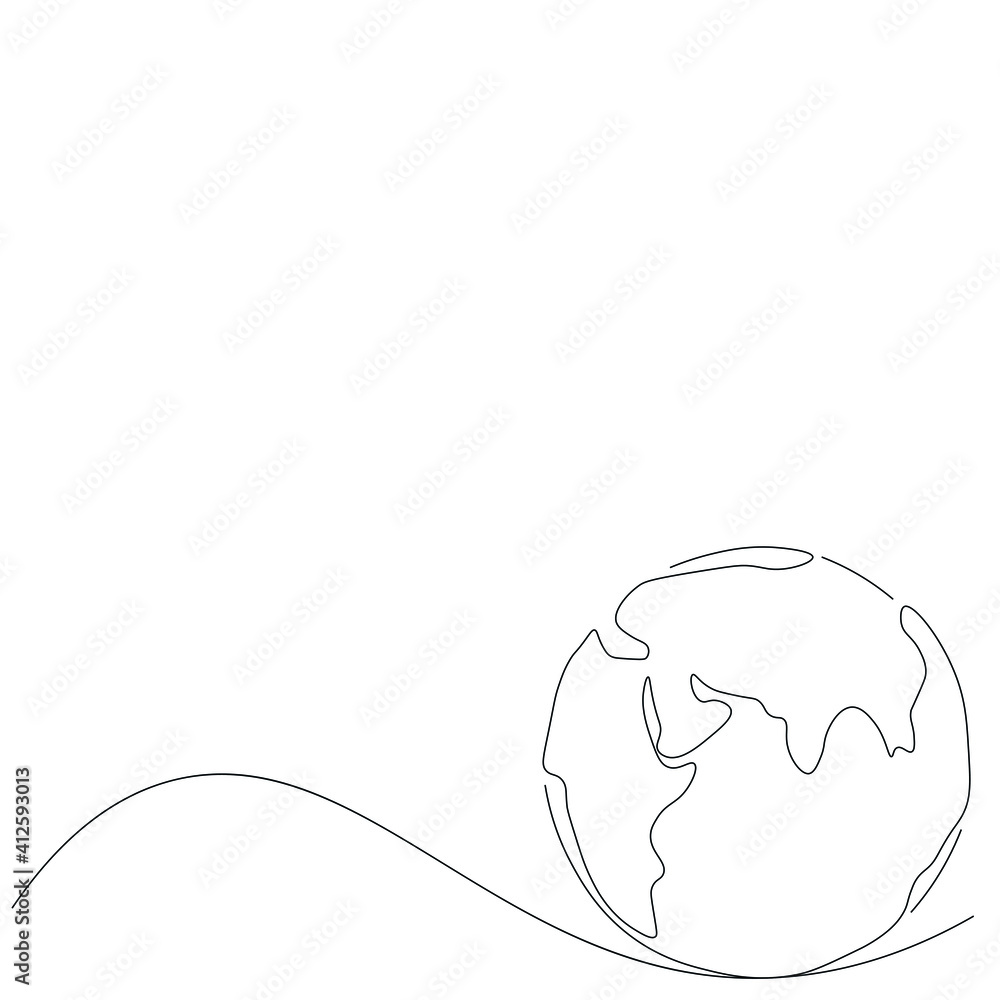 World map outline, eart day concept, vector illustration World map outline, eart day concept, vector illustration
