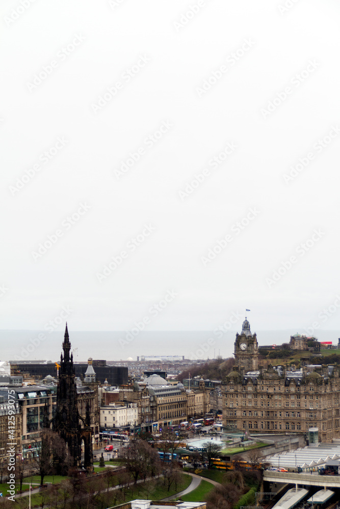 Castillo de Edimburgo o Edinburgh Castle en la ciudad de Edimburgo, en el pais de Escocia