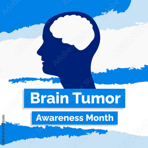 Brain Tumor Awareness Month Banner For Social Media Post, Vector