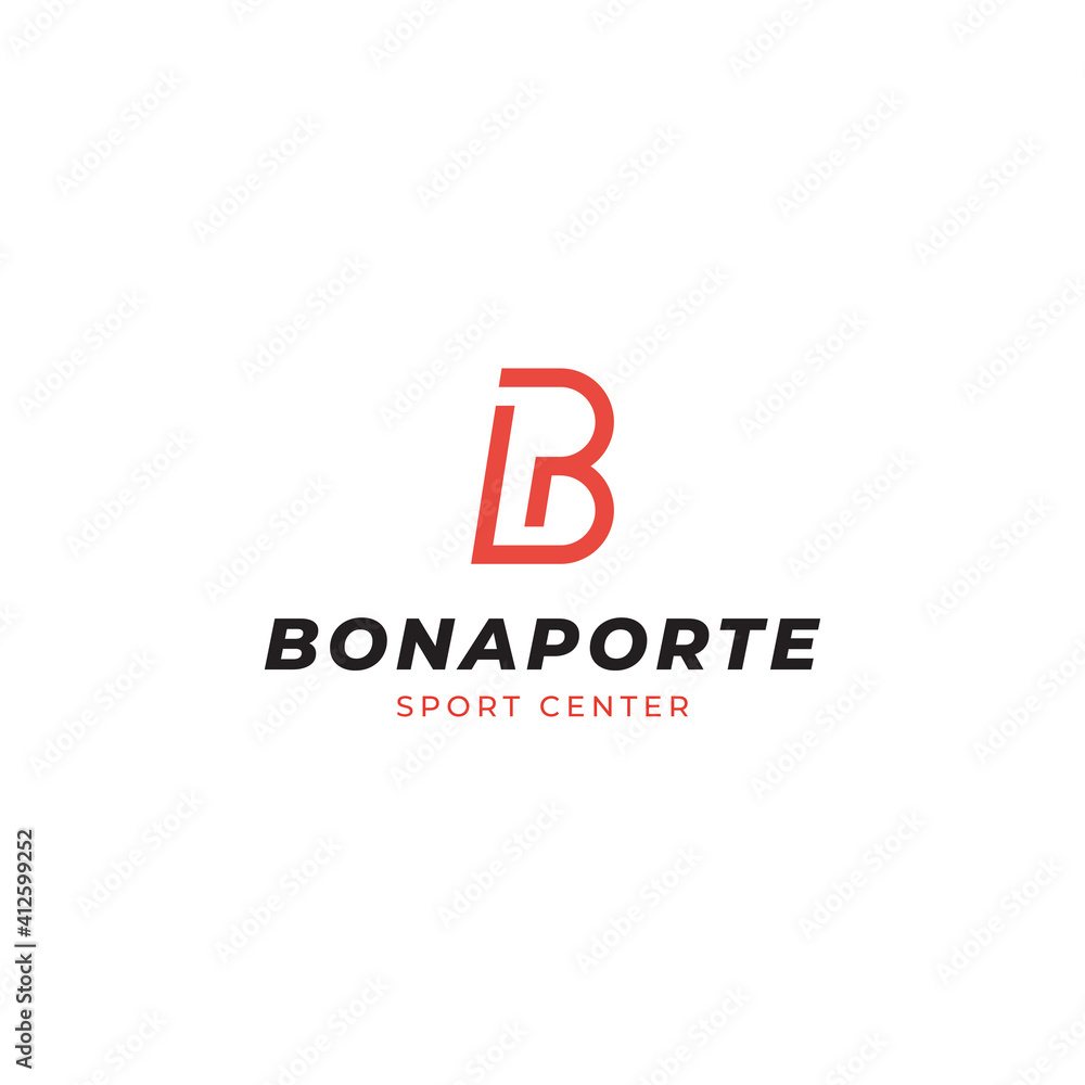 letter BP logo design simple line style letter BP logo design simple line style