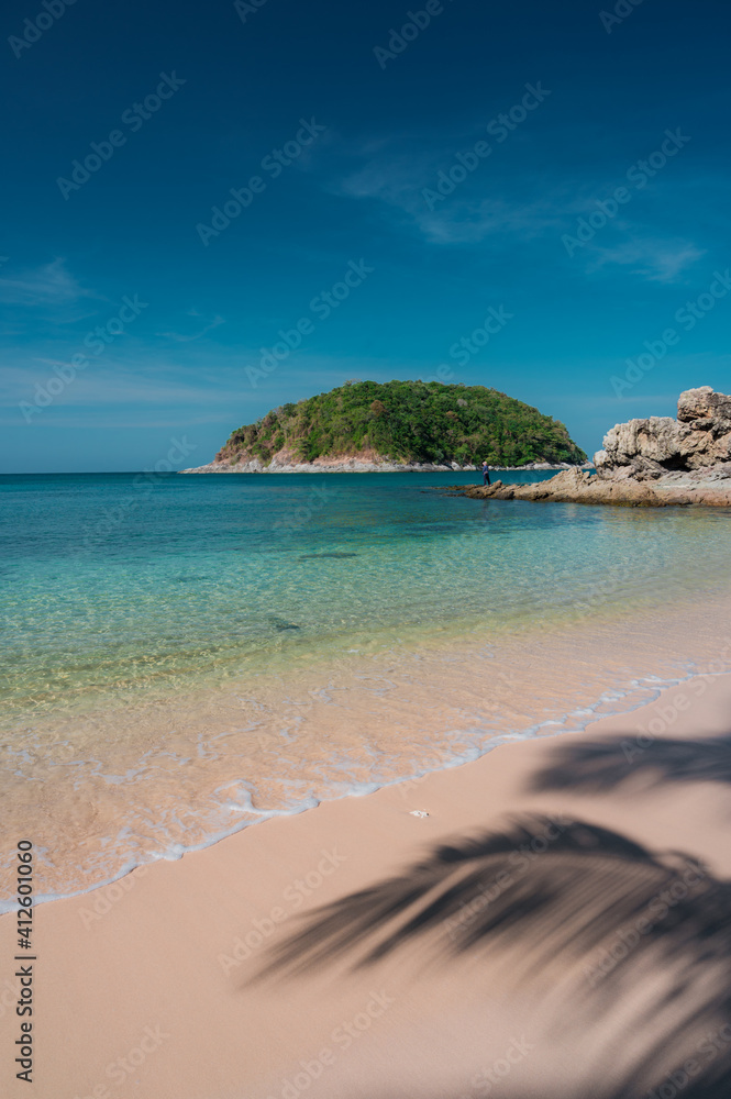 Clear water at Yanui beach, Phuket, Thailand.