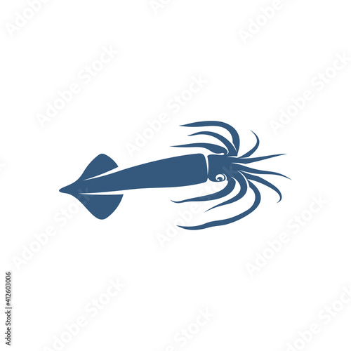 Squid design vector illustration, Creative Squid logo template, icon symbol