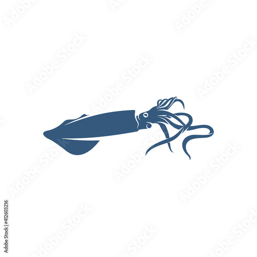Squid design vector illustration, Creative Squid logo template, icon symbol