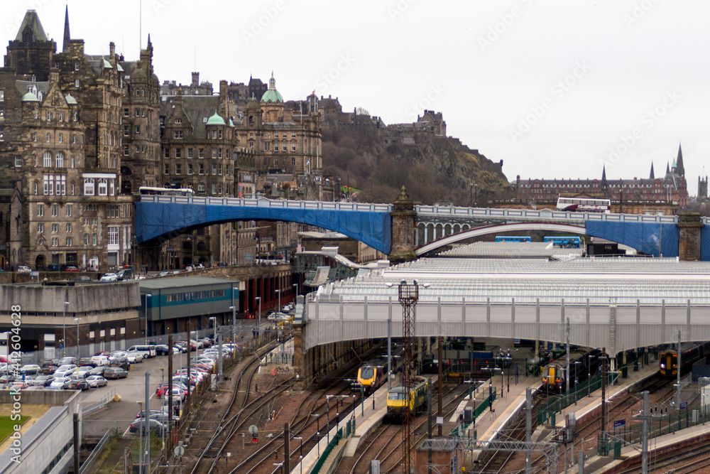 Estacion o Station en la ciudad de Edimburgo o Edimburgh en el pais de Escocia o Scotland